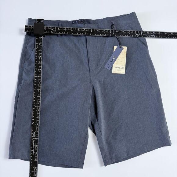 Nomad Shorts Mens 34 Gray Stretch Performance Chino Lightweight Casual Outdoor - Picture 7 of 11